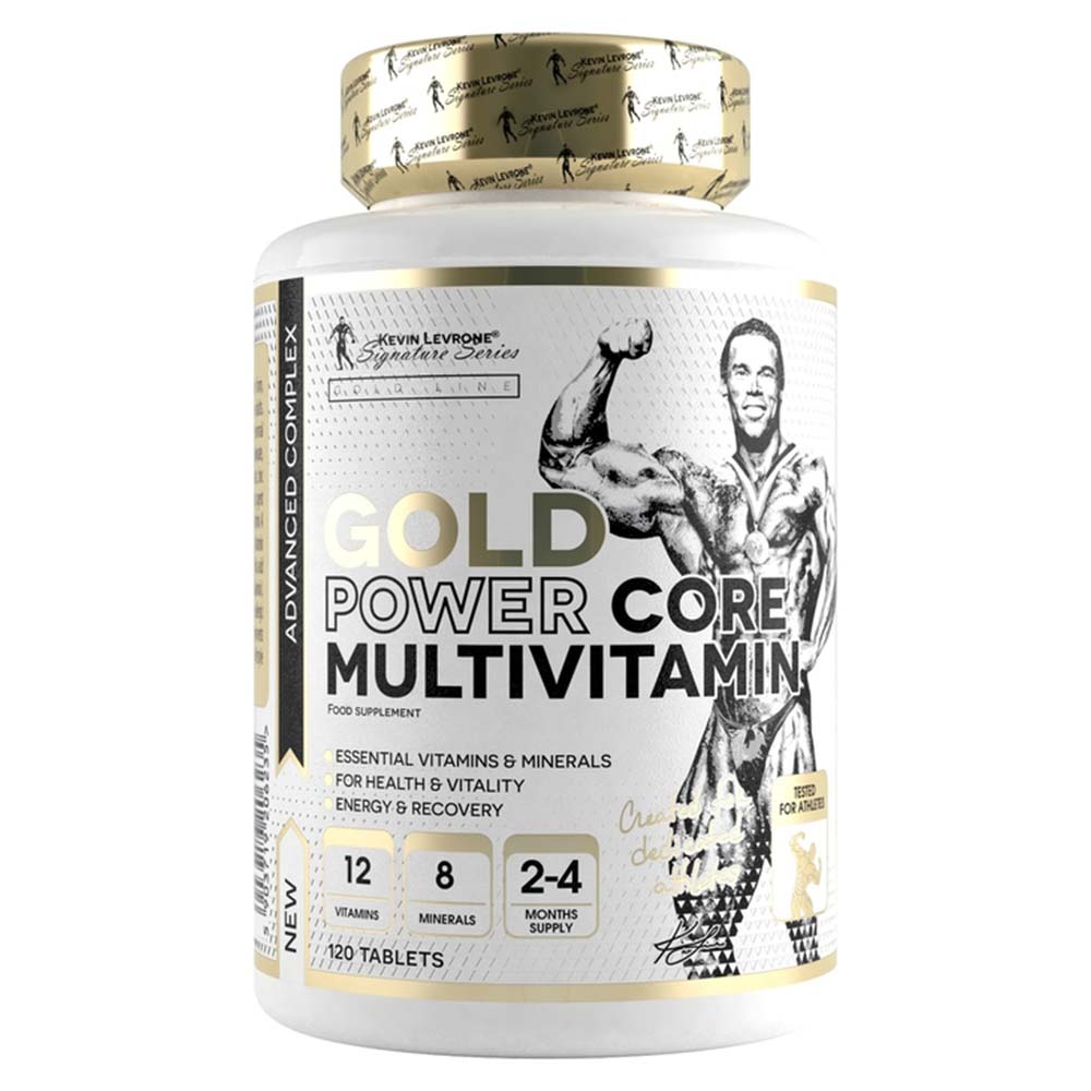 Kevin Levrone Gold Power Core Multivitamin, 120 Tablets, Contains Vitamins and Minerals, Recommended for Physically Active Adults. | XLFMA9713
