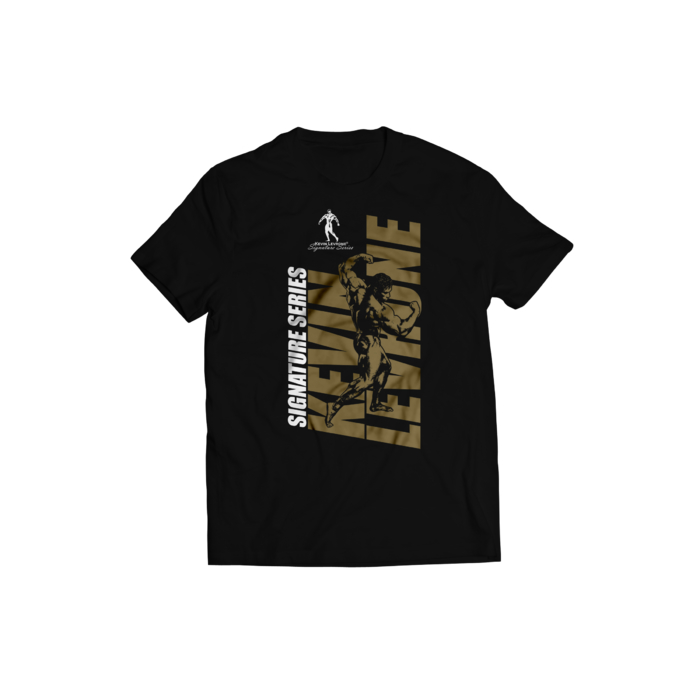 Kevin Levrone T-shirt Black/Gold logo 170 g 5903719254830 | XQKCA0391