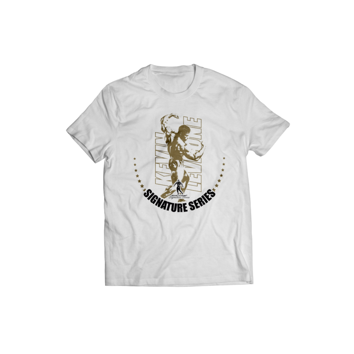 Kevin Levrone T-shirt White/Gold logo 170 g 5903719254885 | IQGXP8329